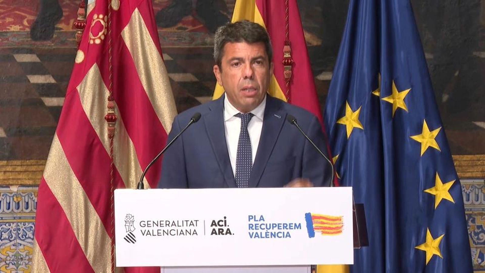 Mazón presenta Endavant, un pla de reconstrucció postdana amb 339 mesures i 29.000 milions de pressupost