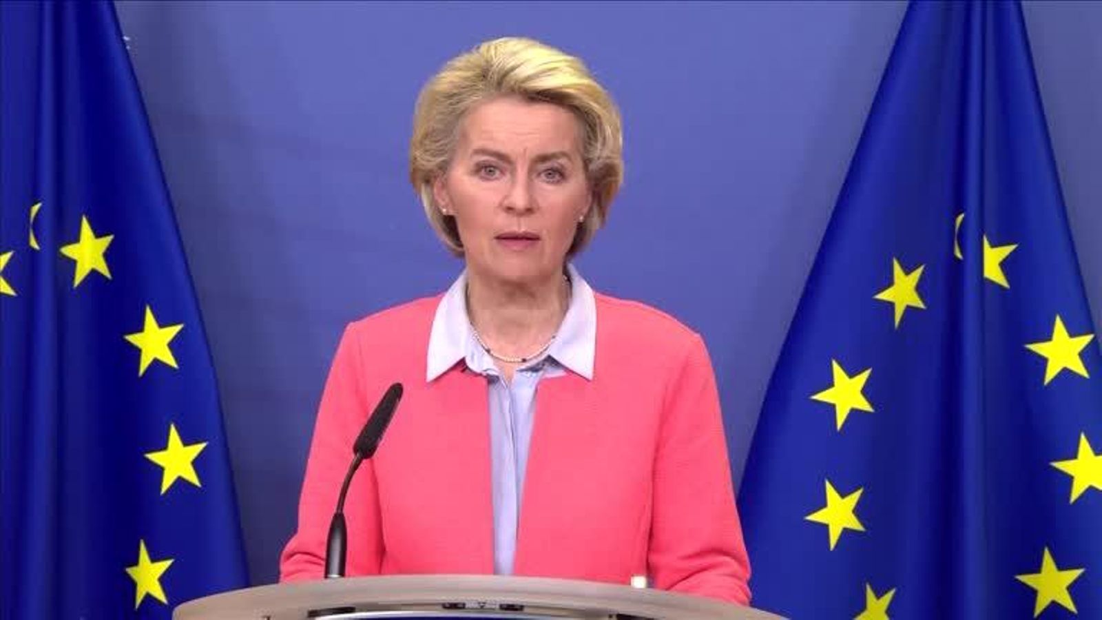 La presidenta de la Comissió Europea, Ursula von der Leyen