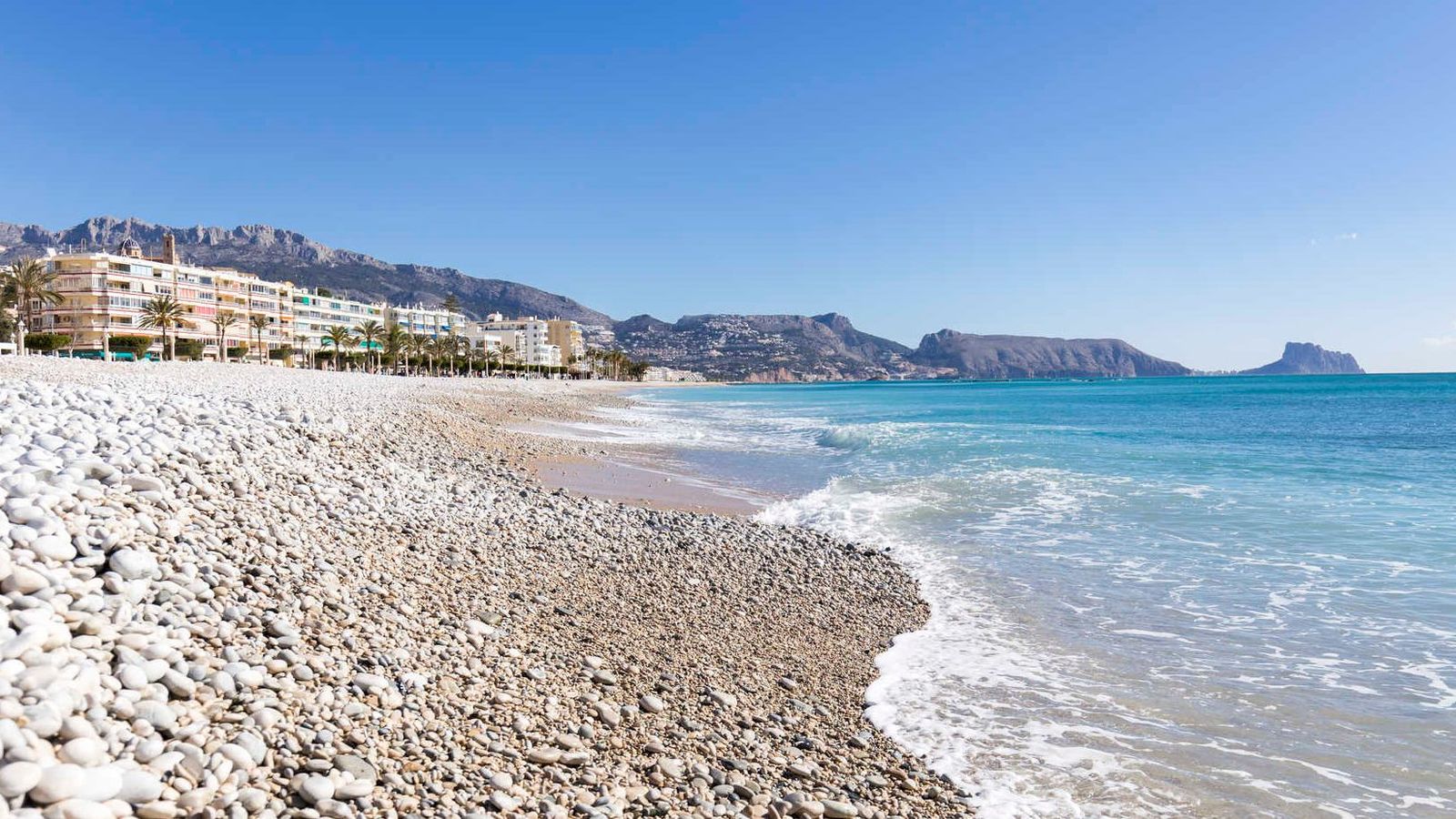 La platja de la Roda d'Altea en una imatge d'arxiu