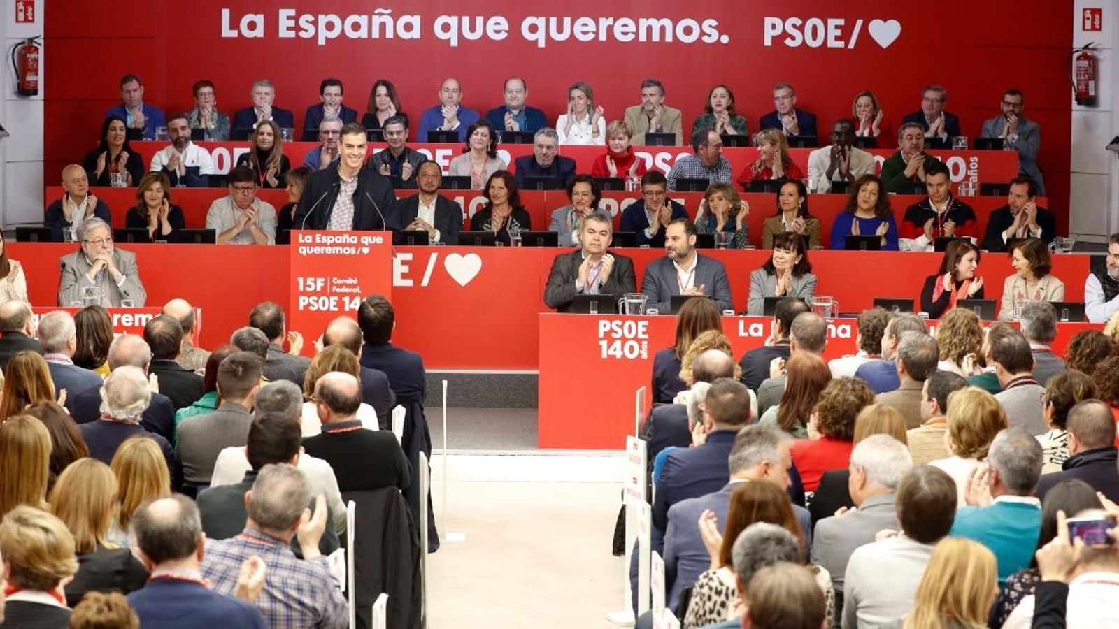 Pedro Sánchez durant la seua intervenció en el Comité Federal del PSOE EFE