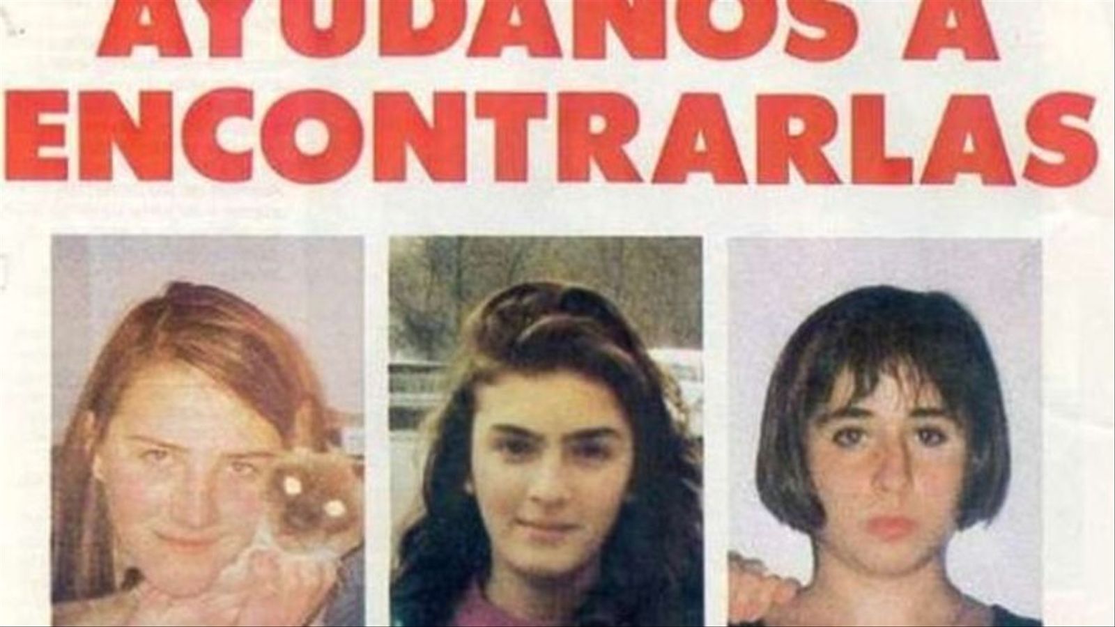 Cartell que demanava la col·laboració per a localitzar les adolescents desaparegudes a Alcàsser el 1992
