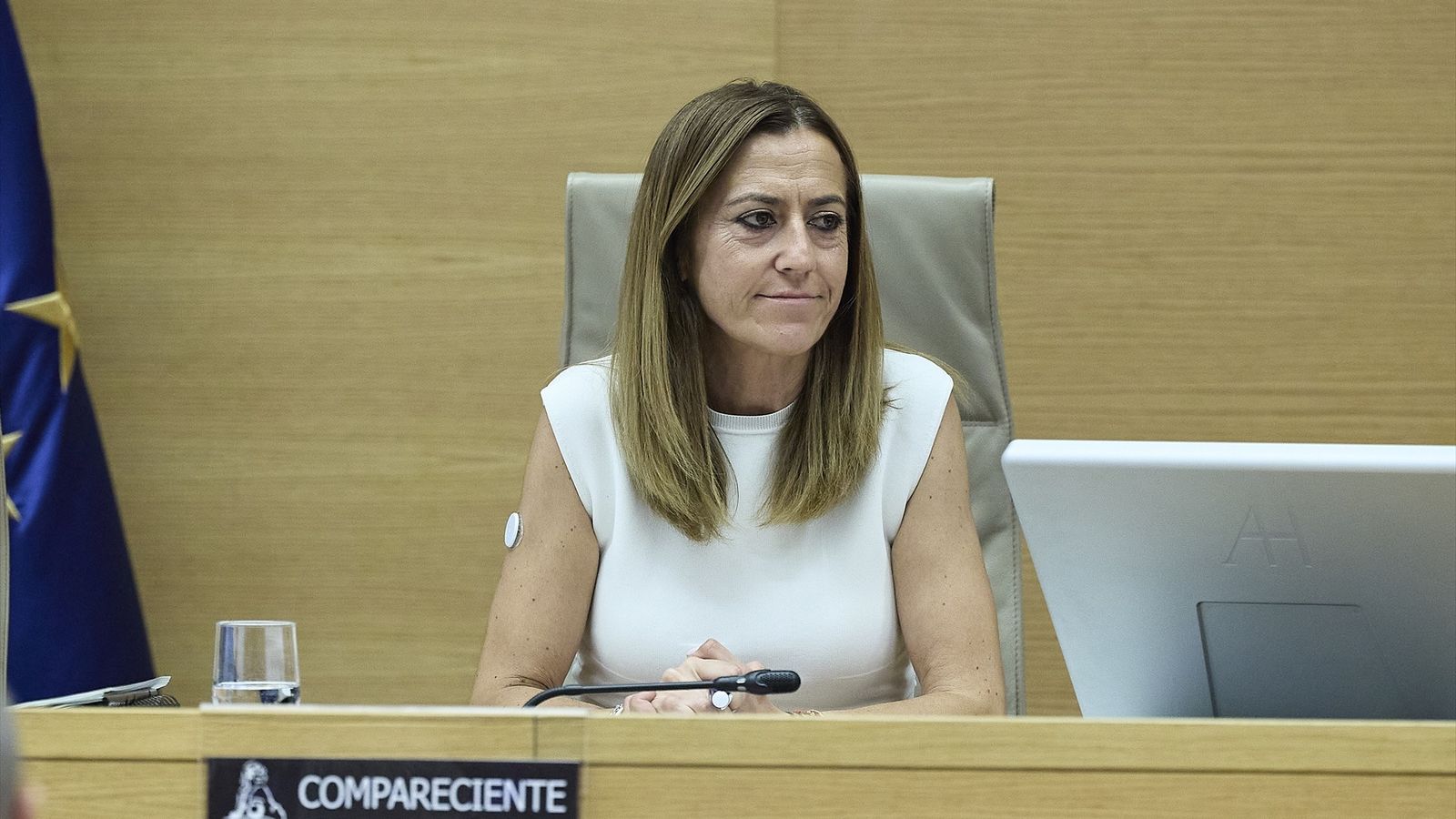 La secretària general de Protecció Civil i Emergències, Virginia Barcones, durant la compareixença davant la comissió del Congrés