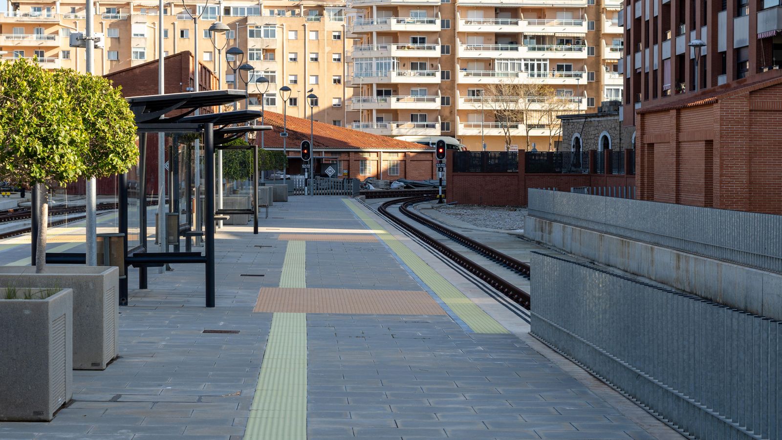 Imatge de l'estació del Tram a Dénia