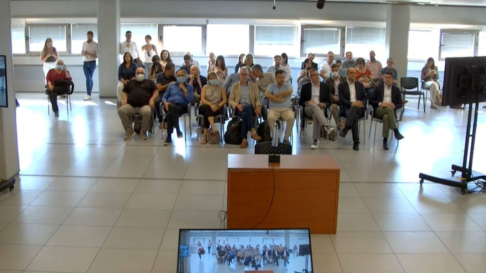 El banc dels acusats del cas Alqueria