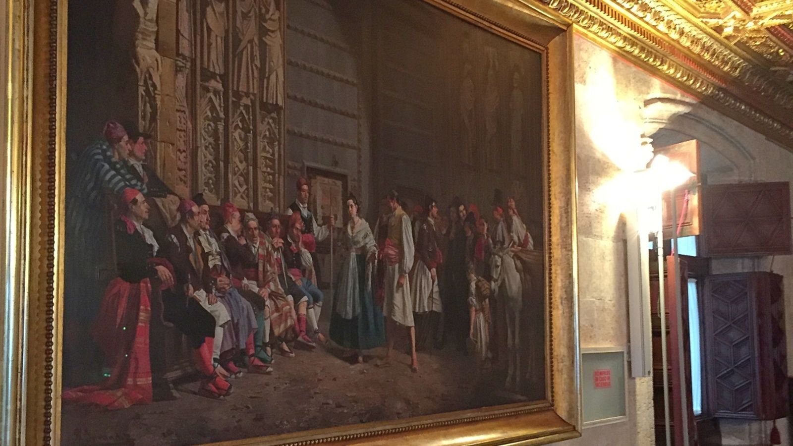 Detall de l'interior del Palau de la Generalitat