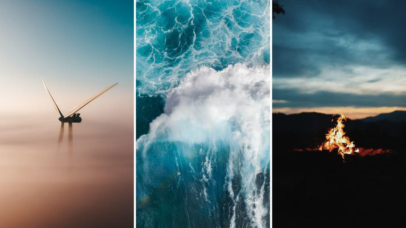 Alguns elements del nostre entorn, com els ventiladors, la pluja, les ones, o el crepitar del foc produeixen soroll blanc, rosa o marró.