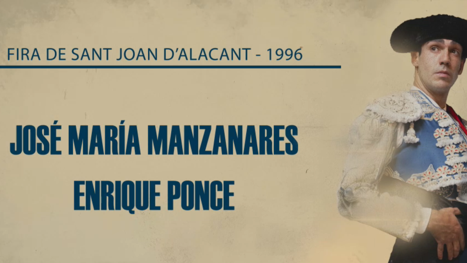 Cartell de la fira en un mà a mà històric