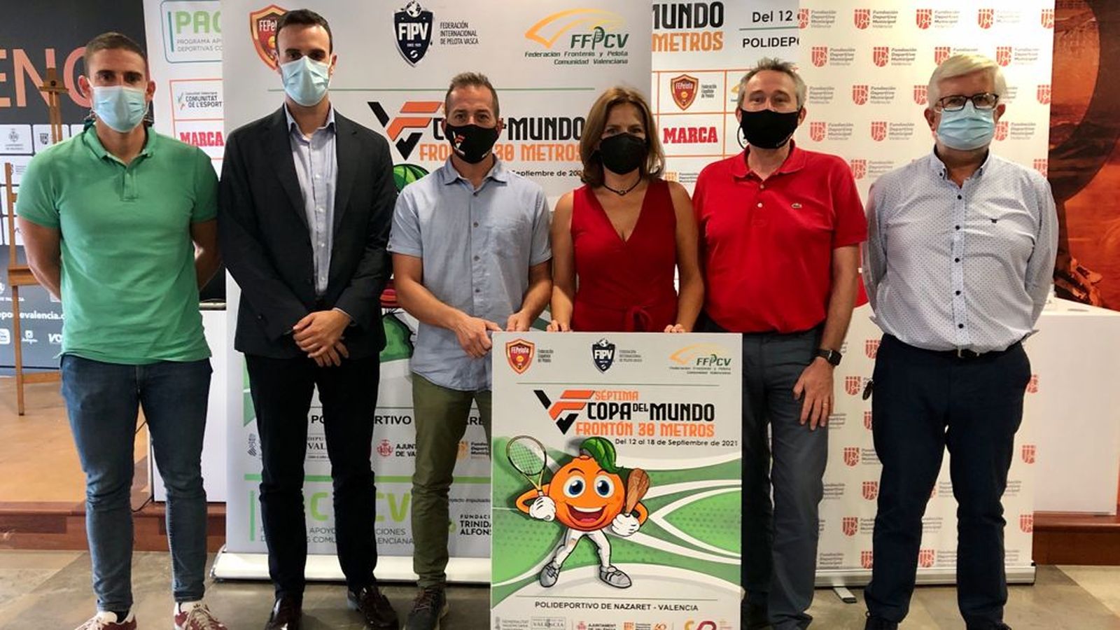 L'acte de presentació de la Copa del Món de Frontó 30 m, torneig classificatori per al Mundial 2022