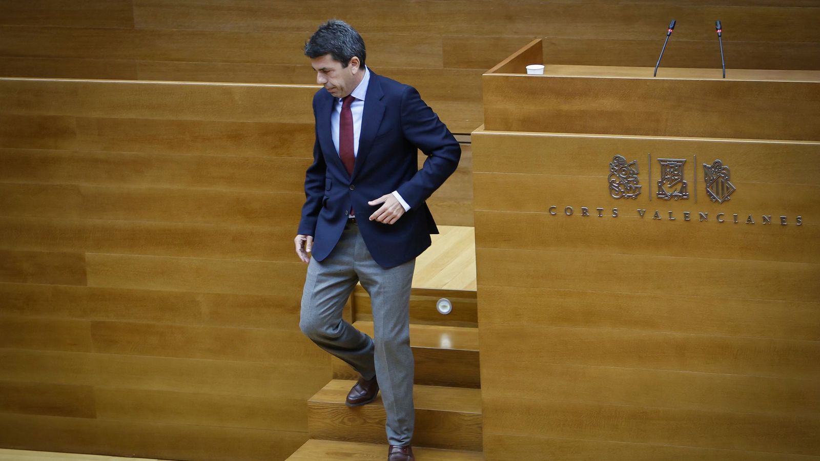 Mazón, aquest dimecres en les Corts