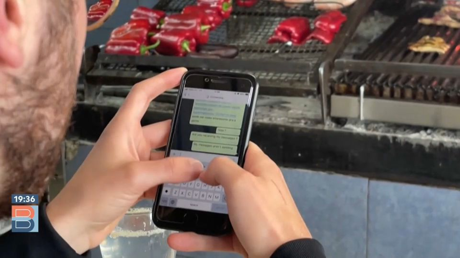 Enviant Whatsapps amb el mòbil