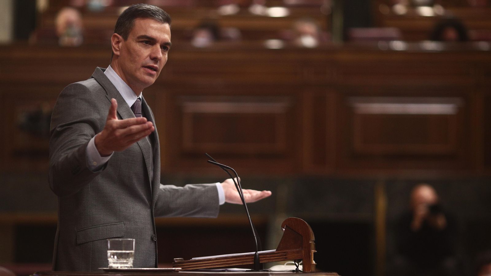 Pedro Sánchez, líder socialista, durant una intervenció al Congrés la setmana passada