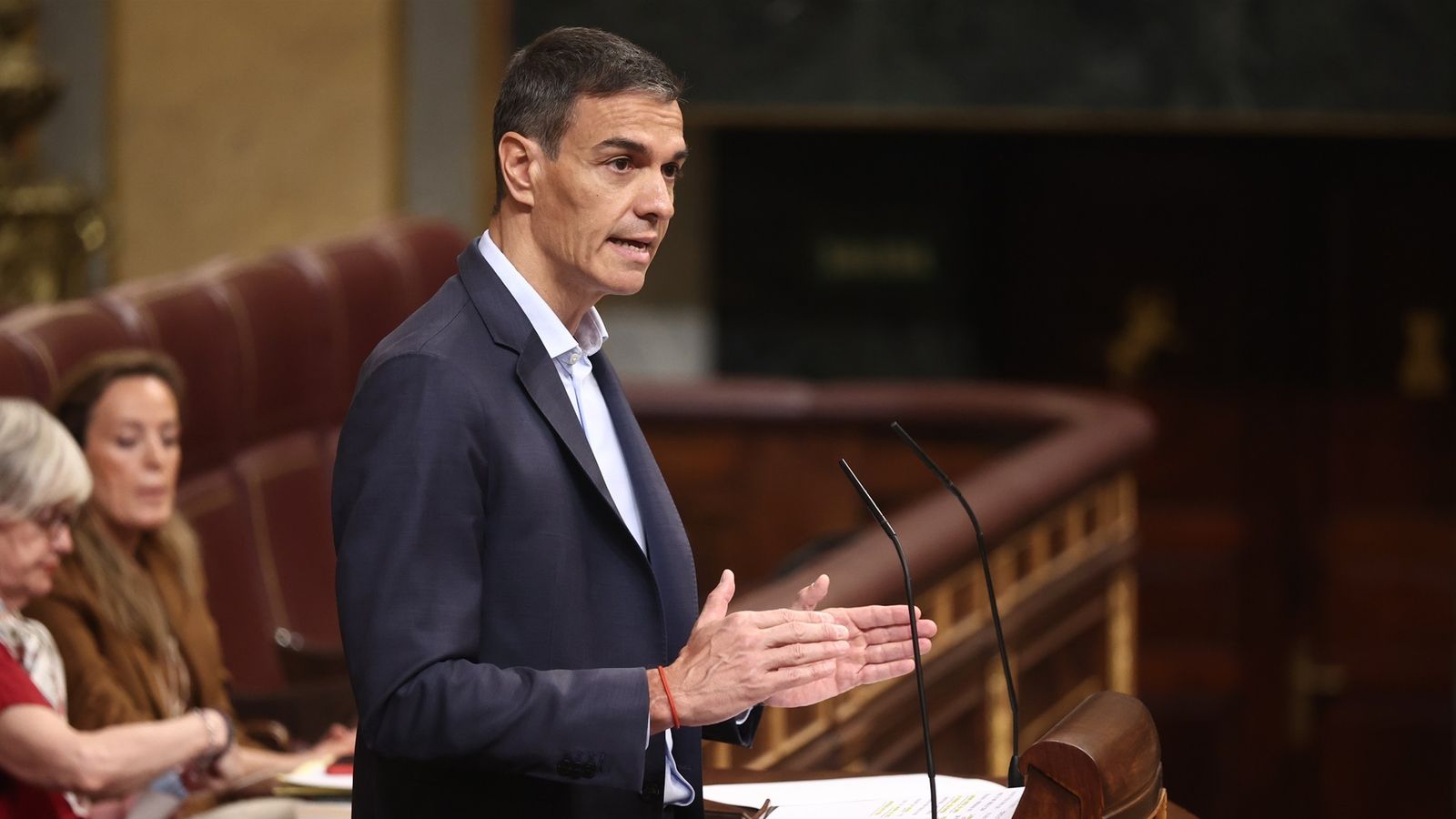 El president espanyol, Pedro Sánchez, al Congrés en una imatge d'arxiu