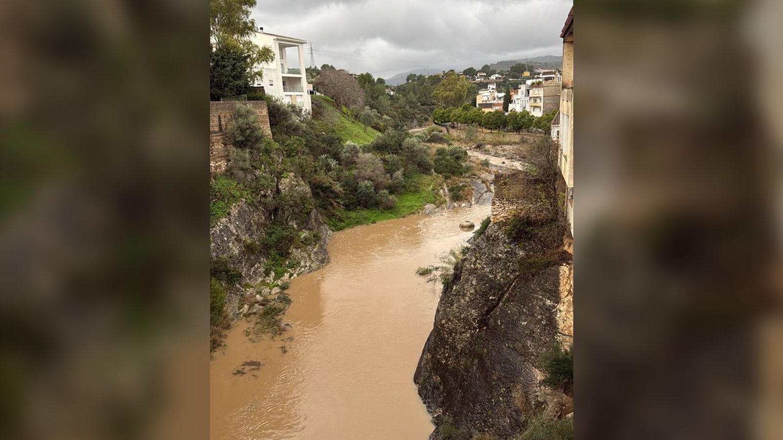 El riu Gorgos este matí a l'altura de Gata de Gorgos