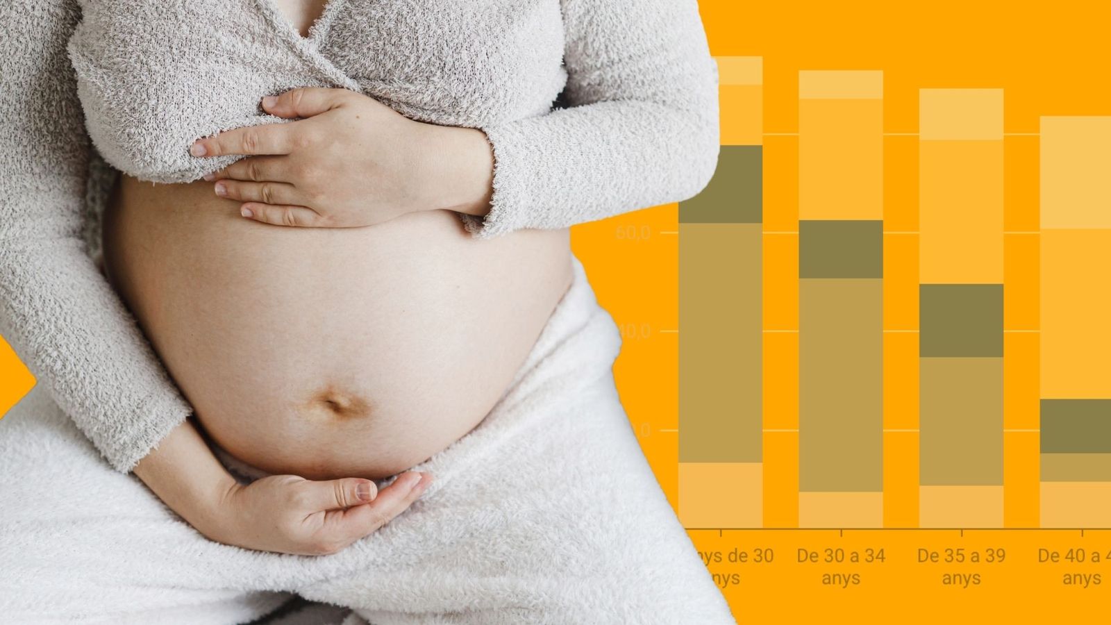 Dona embarassada en una imatge d'arxiu