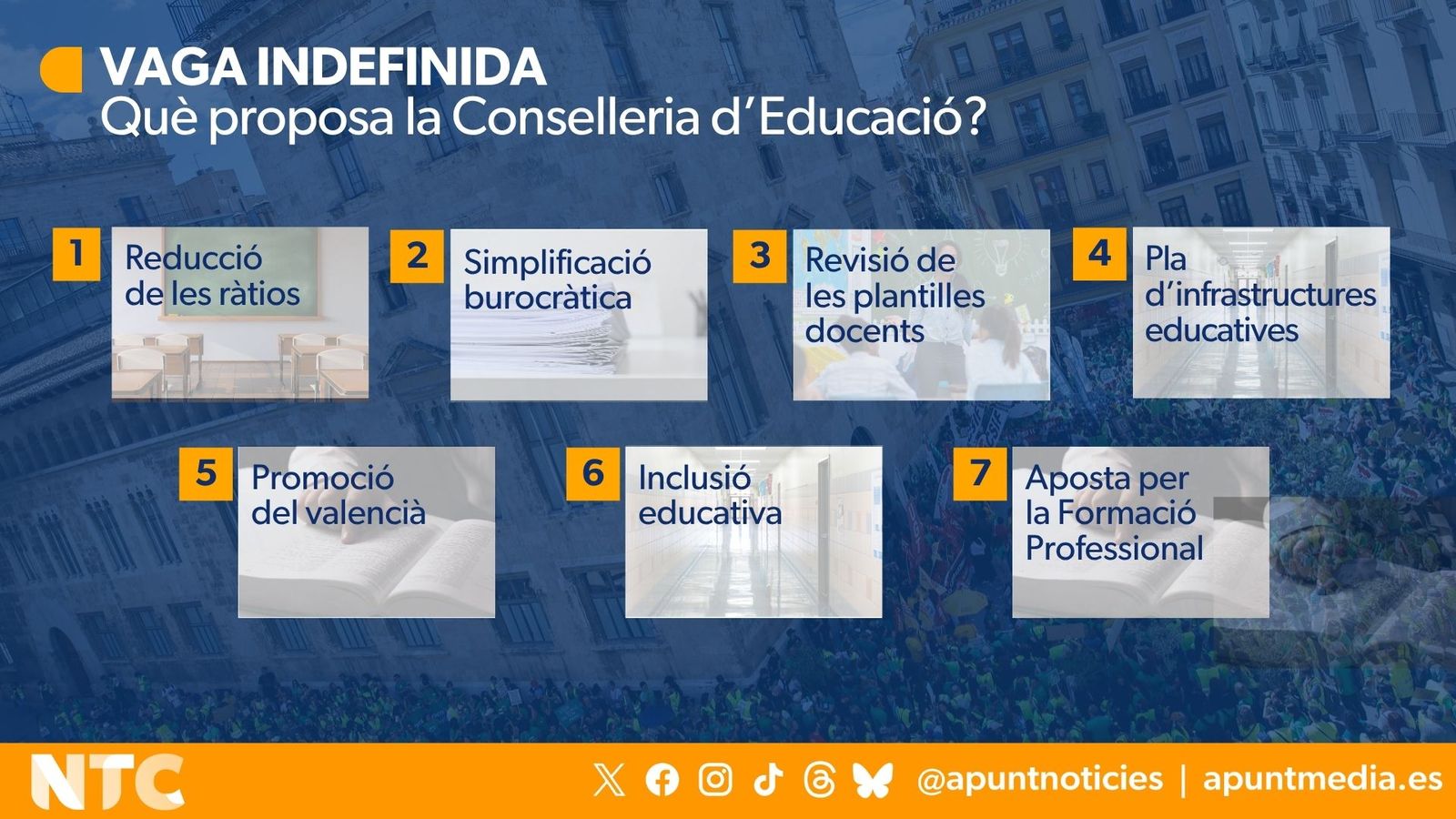 Propostes de la Conselleria d'Educació