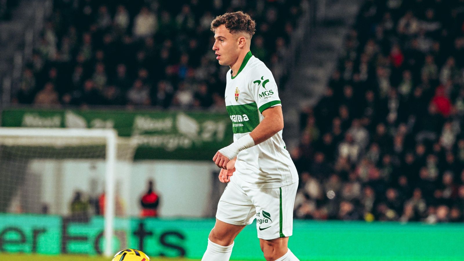 El jugador de l'Elx, Germán Valera