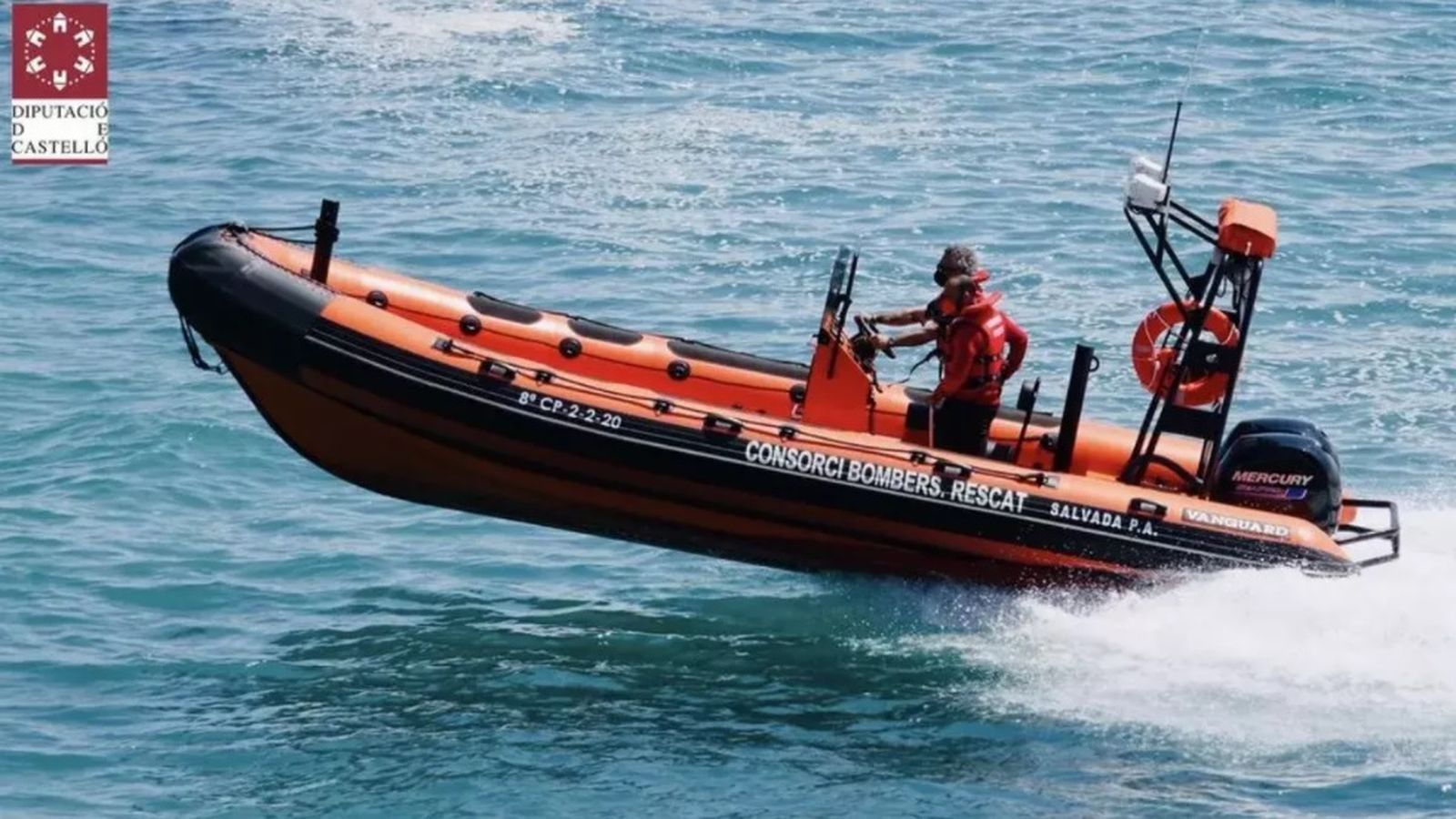 Embarcació de rescat en Alcossebre