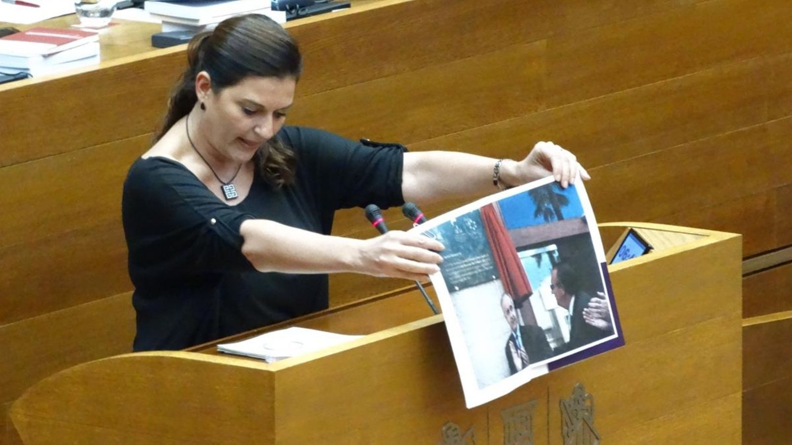 La portaveu adjunta de Podem a les Corts, Fabiola Meco La portaveu adjunta de Podem a les Corts, Fabiola Meco