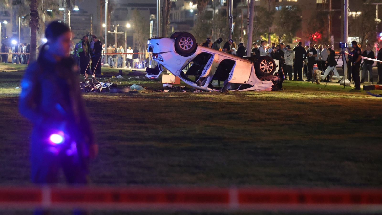 Imatge del vehicle utilitzar per a l'atact aquest divendres a Tel Aviv