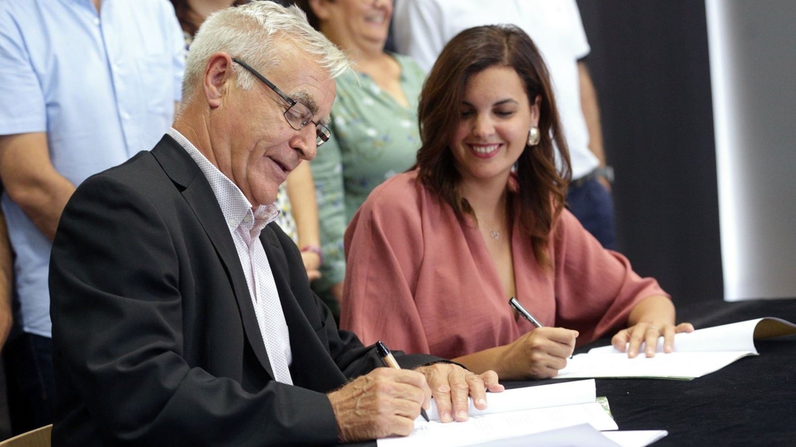 Imatge d’arxiu de la firma de l’acord del Rialto