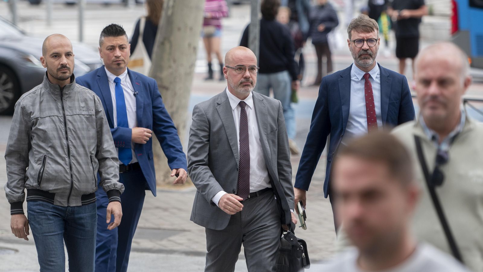 Francisco Martin a l'arribada als jutjats