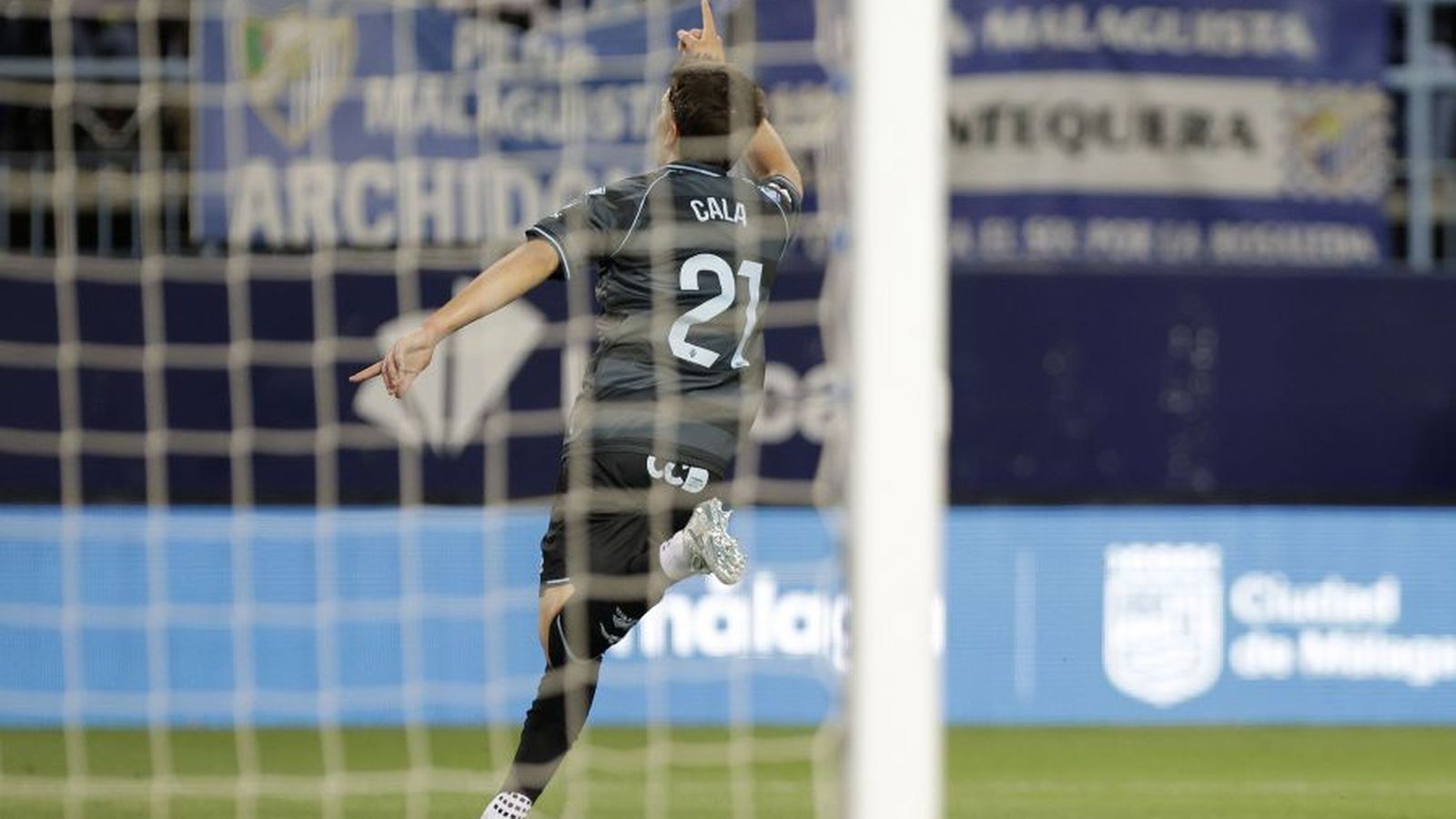 Cala ha sigut el gran protagonista amb tres gols a la Rosaleda