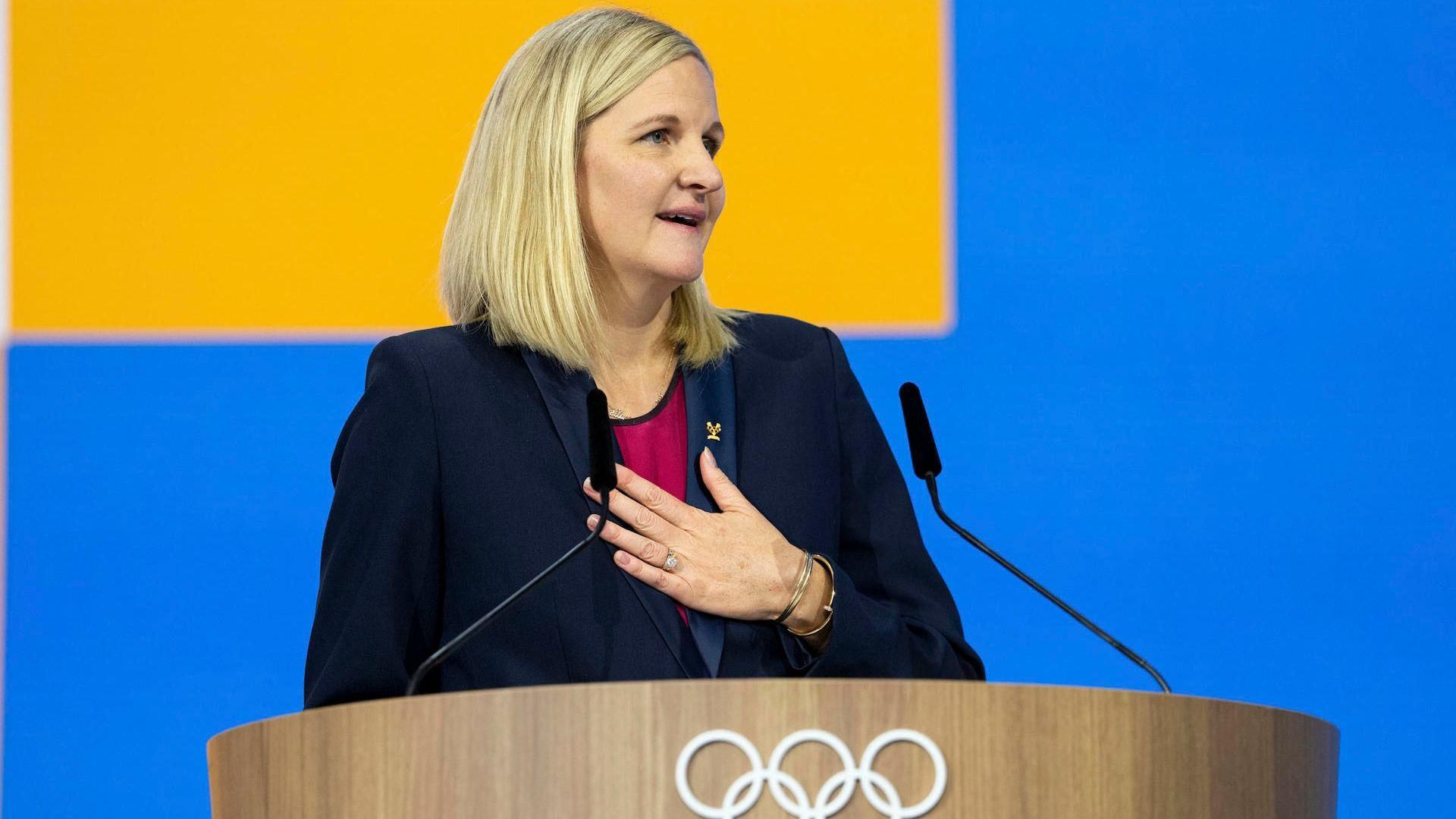 Kirsty Coventry després de ser nomenada presidenta del COI Kirsty Coventry, després de ser nomenada presidenta del COI