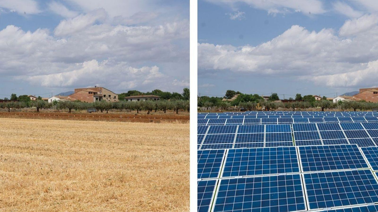 Projecció del marcroparc solar a les Useres