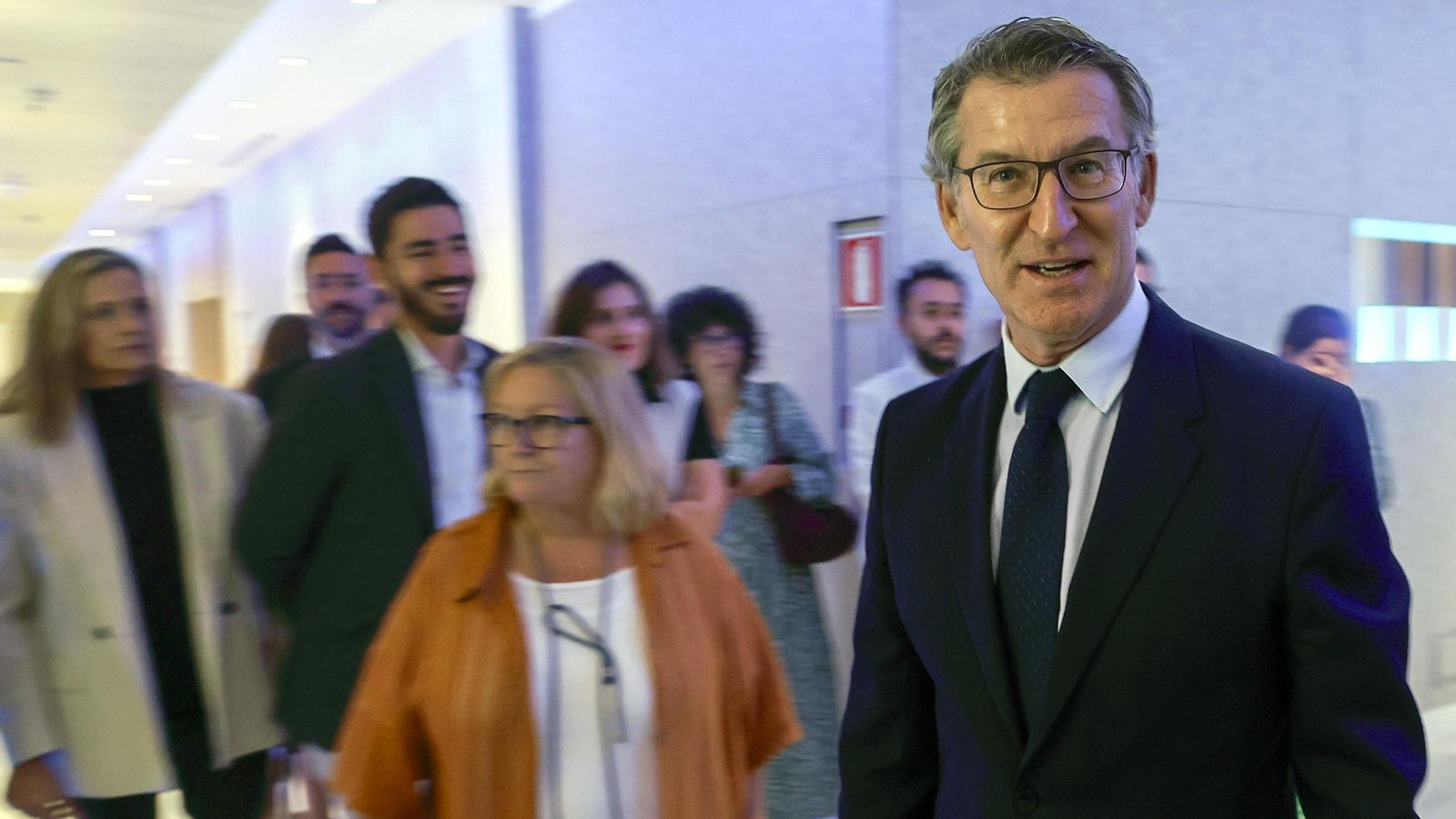 El líder del PP, Alberto Núñez Feijóo