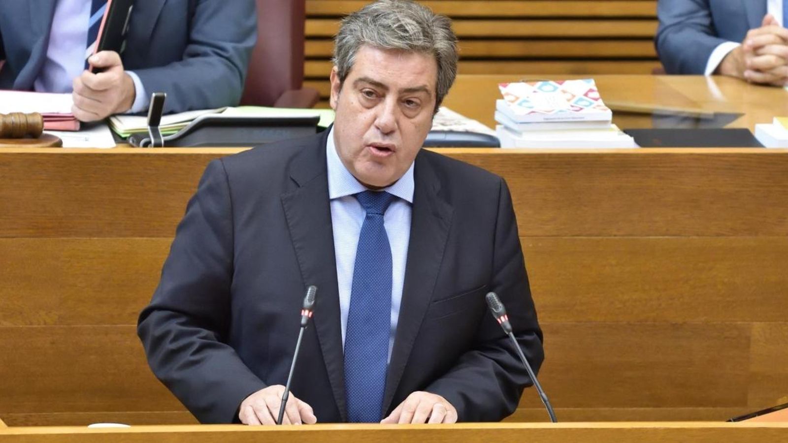 El portaveu de Vox a les Corts, José María Llanos, en una imatge d'arxiu