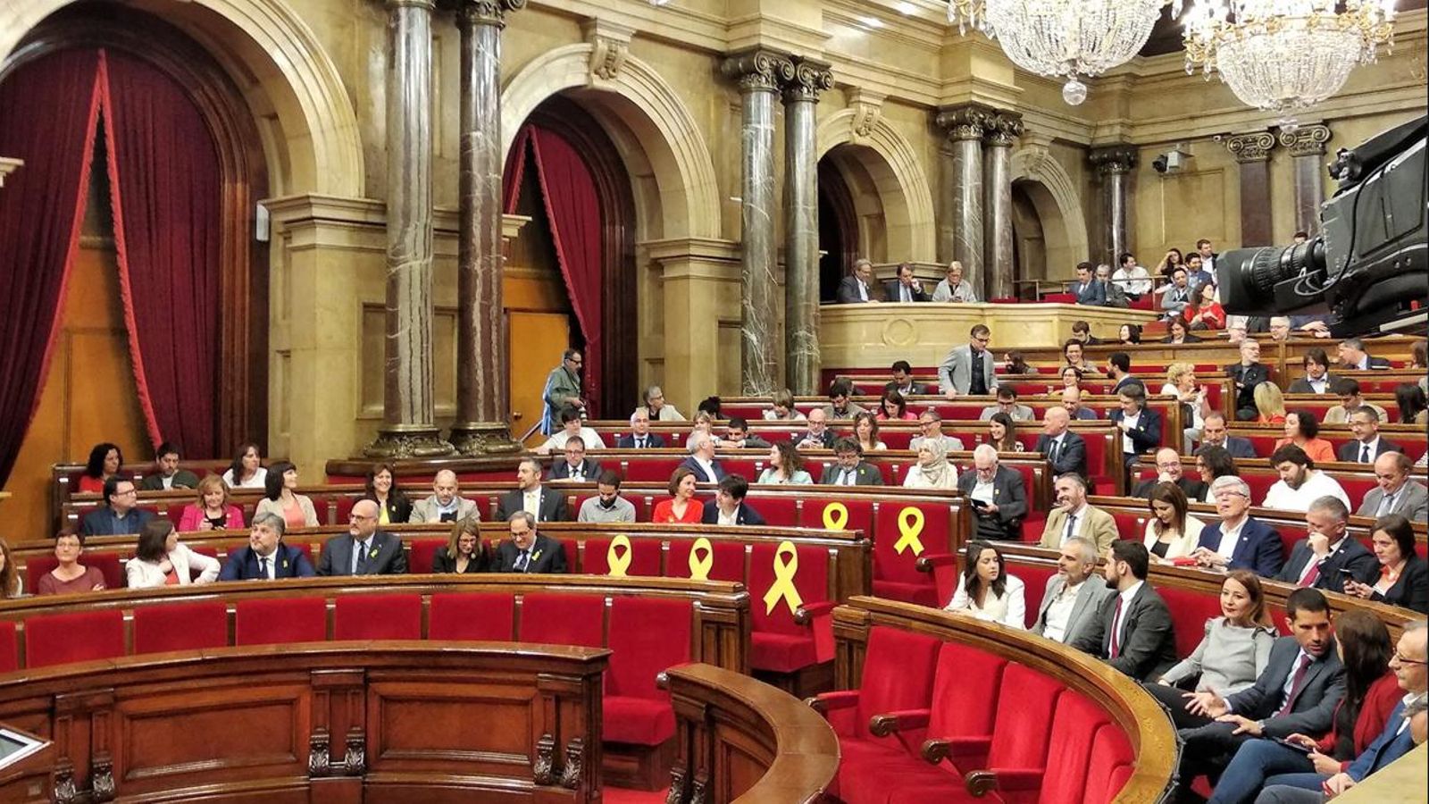 El Parlament de Catalunya durant la investidura