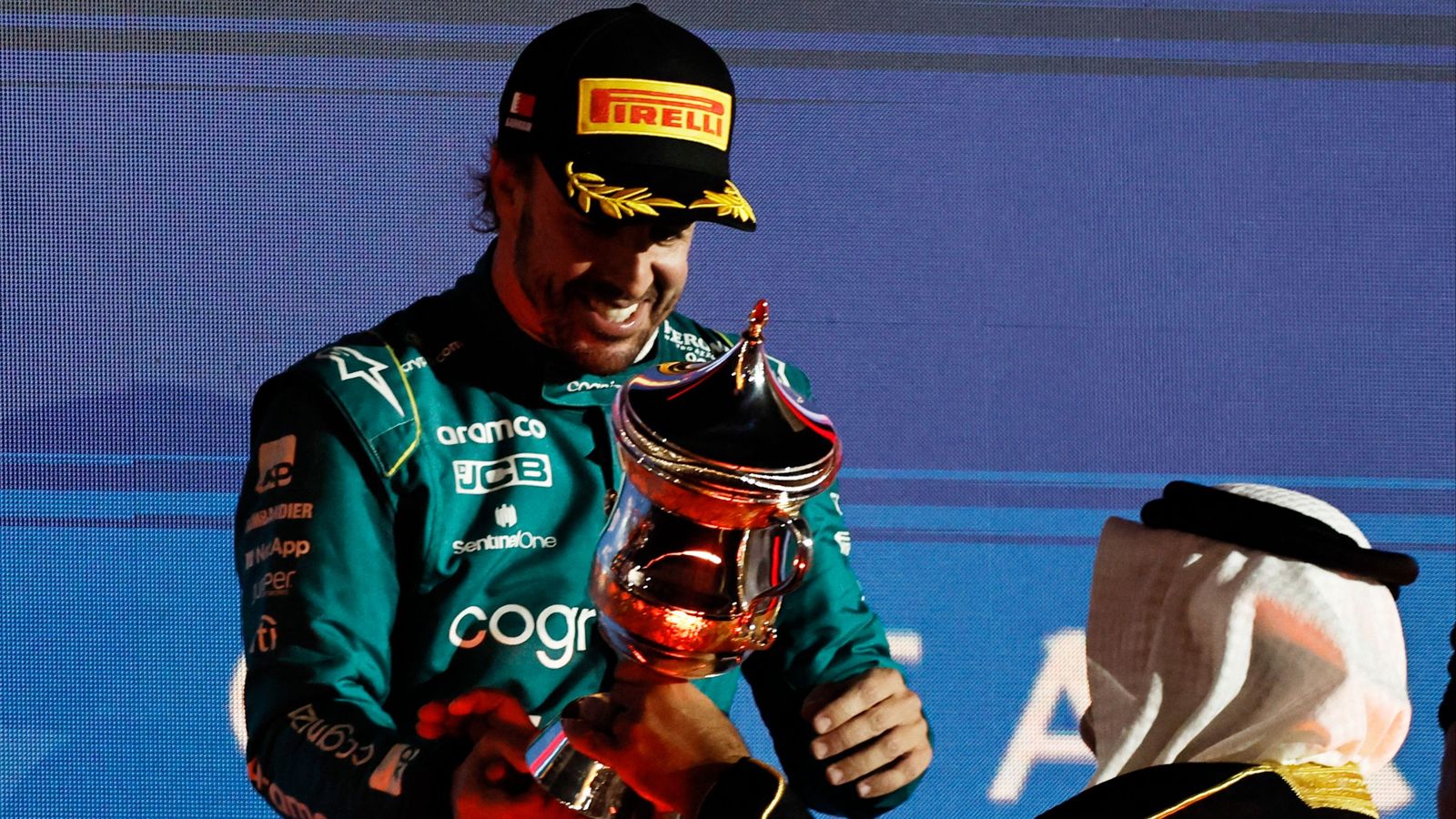 Alonso, en el pòdium