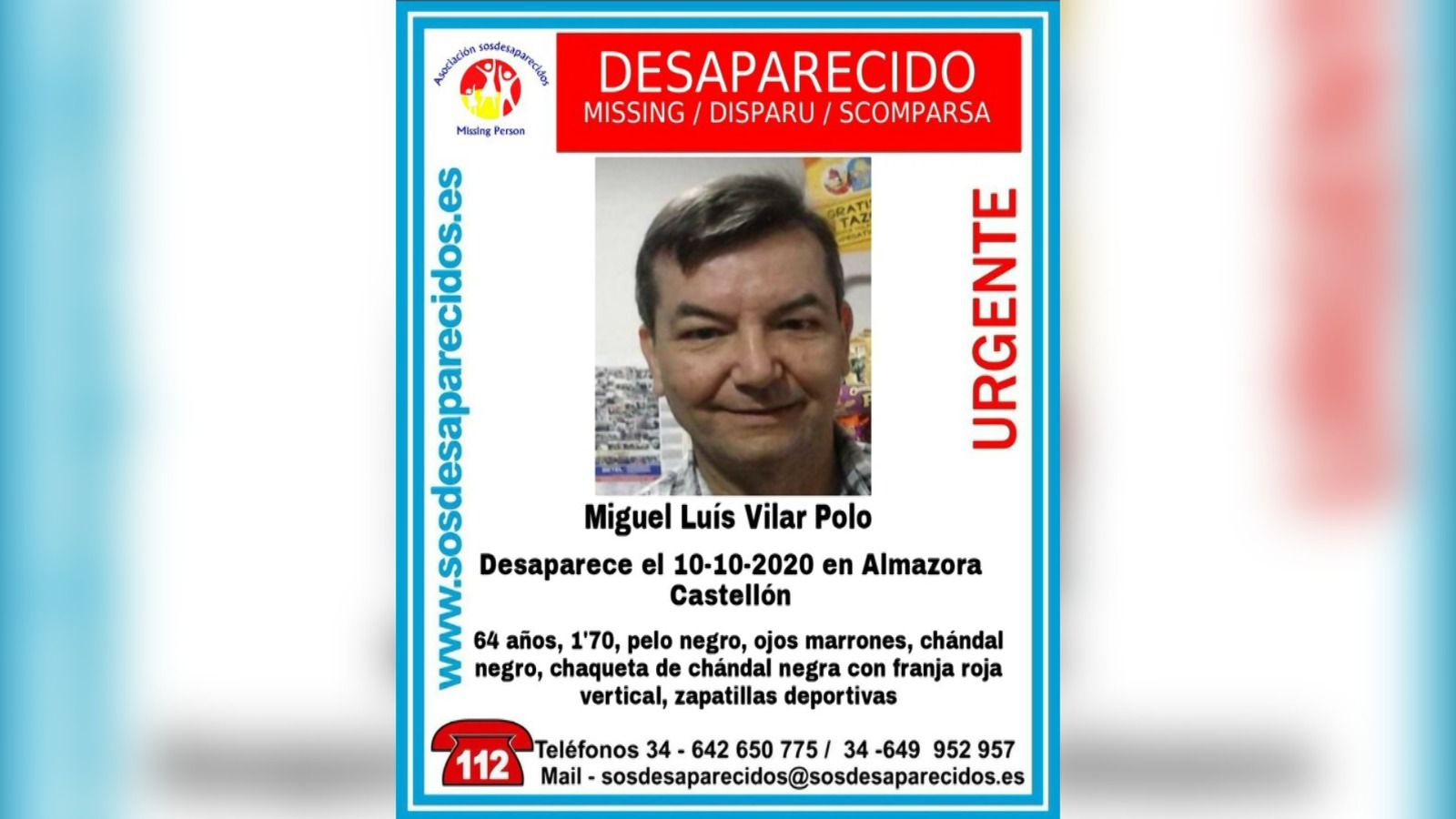 Cartell de cerca de Miguel Luís Vilar Polo