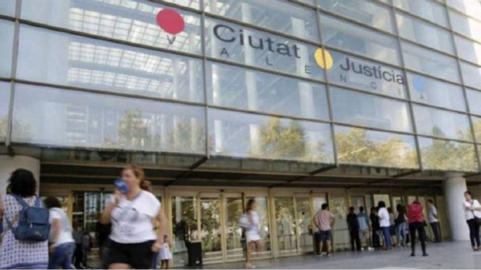 Edifici de la Ciutat de la Justícia on van ocórrer els fets