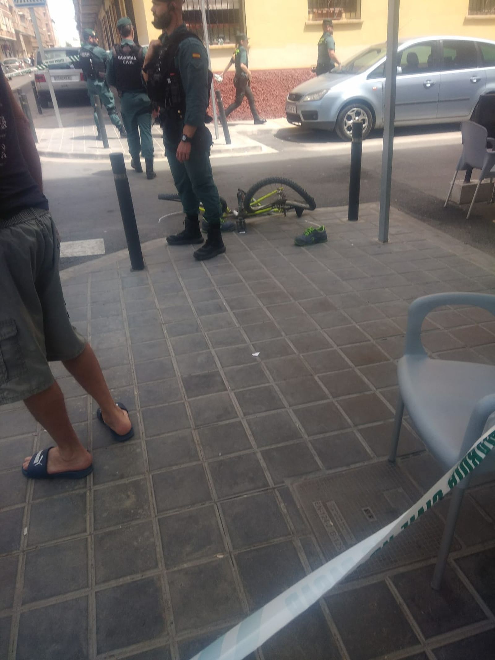 L'estat de la bicicleta, després de l'accident