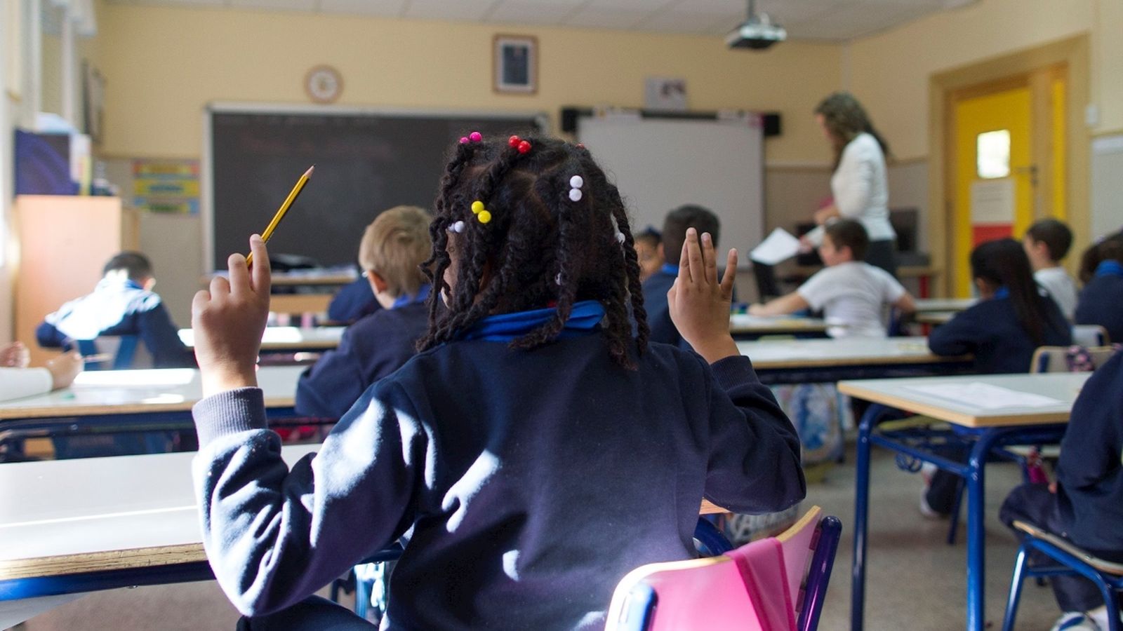 Imatge d’arxiu d’una classe en un col·legi