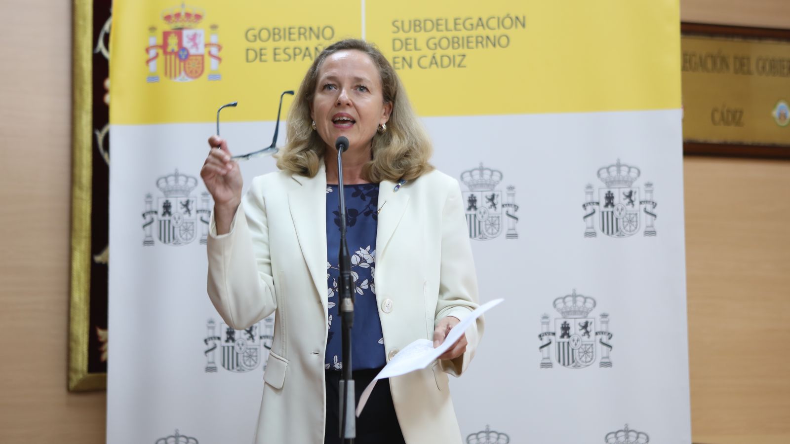 La vicepresidenta primera i ministra d'Assumptes Econòmics, Nadia Calviño, en una imatge d'arxiu