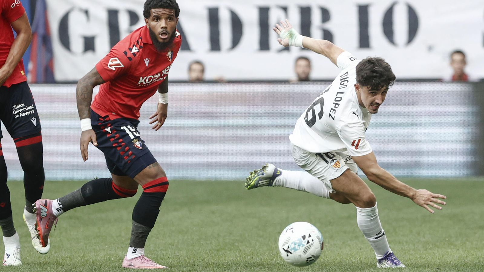 Diego López, en una acció del duel