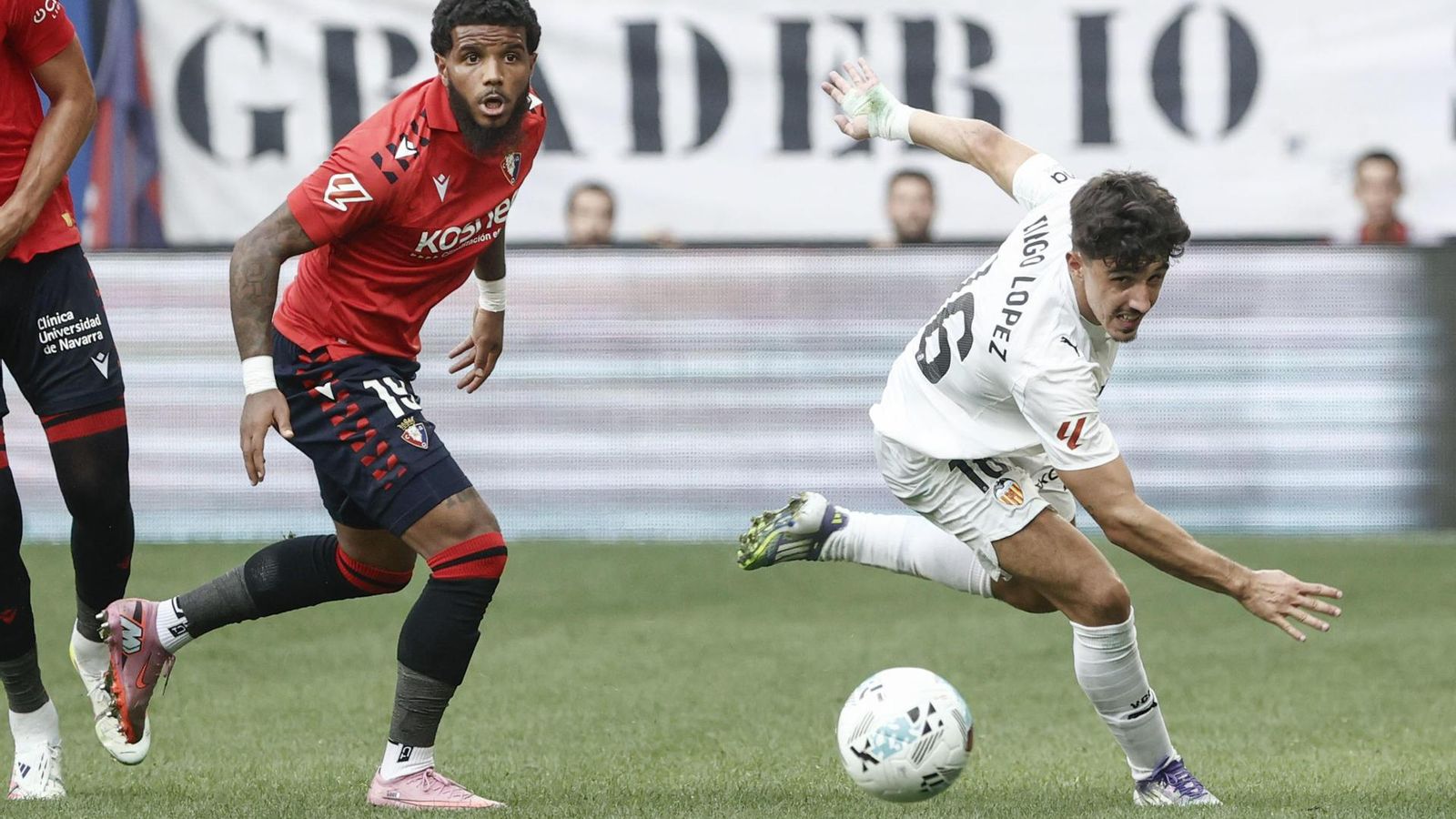 Diego López, en una acció del duel