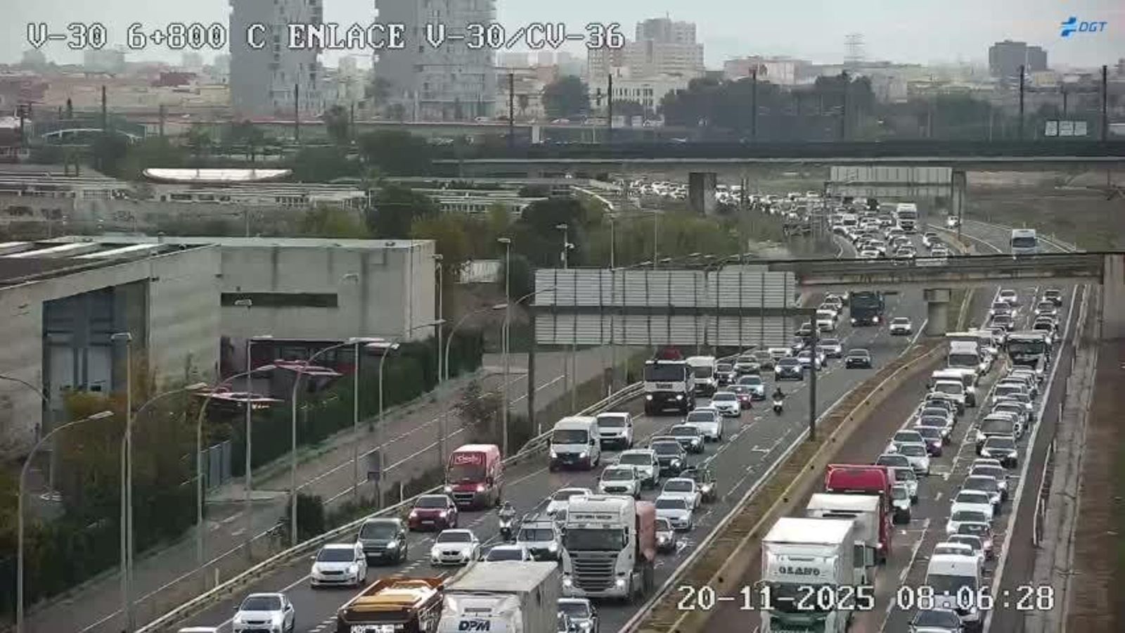 La V-30, embossada este dijous