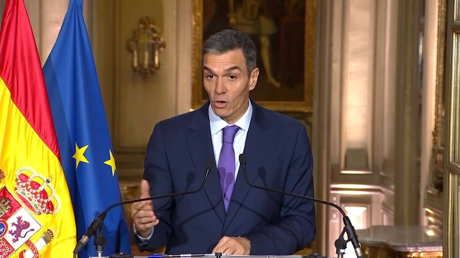 Sánchez, este dimarts des de París