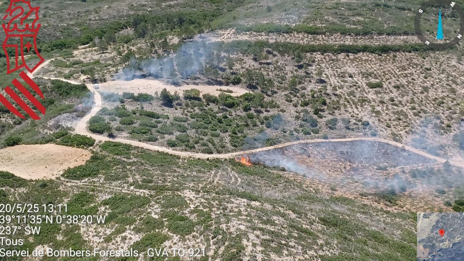 Incendi a Tous