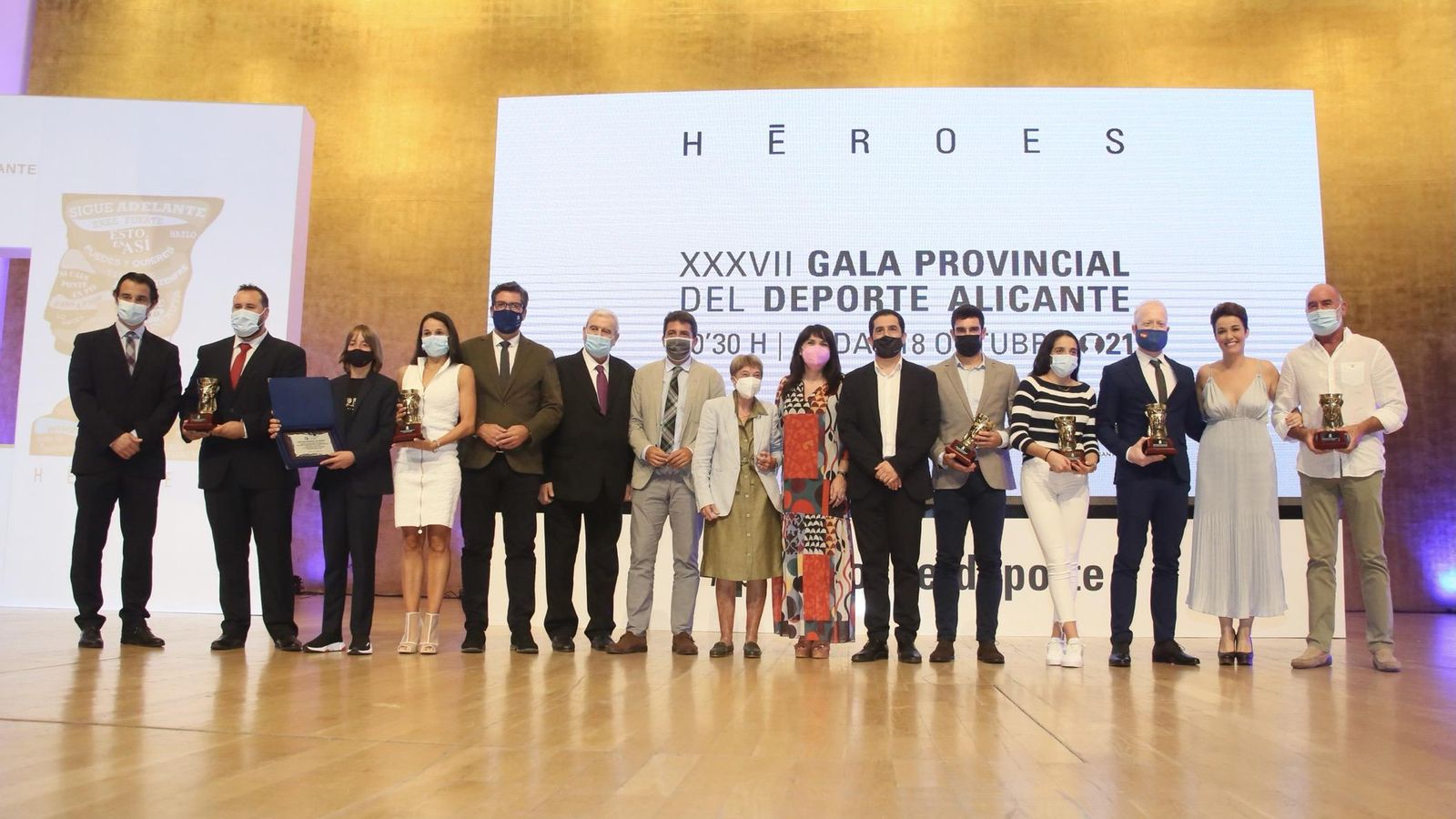 Premiats en la gala de l'esport d'Alacant