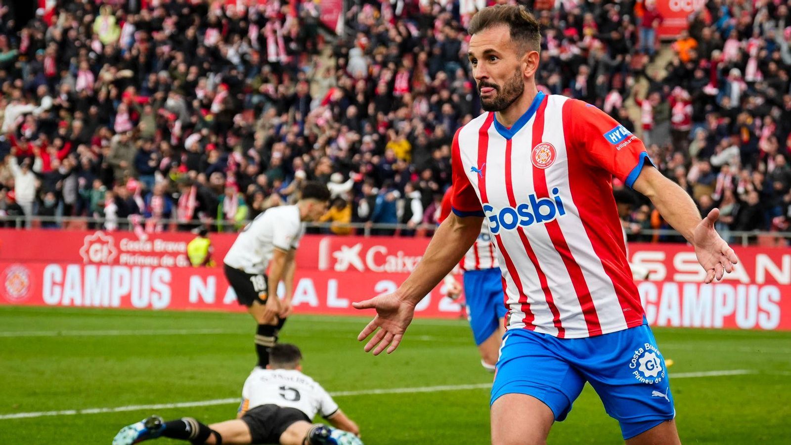 Stuani celebra un dels gols