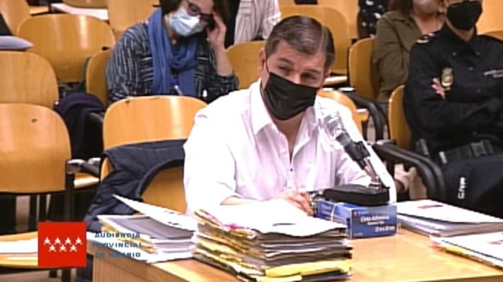 El Rei del Cachopo en una sessió del judici celebrat a l'Audiència Provincial de Madrid