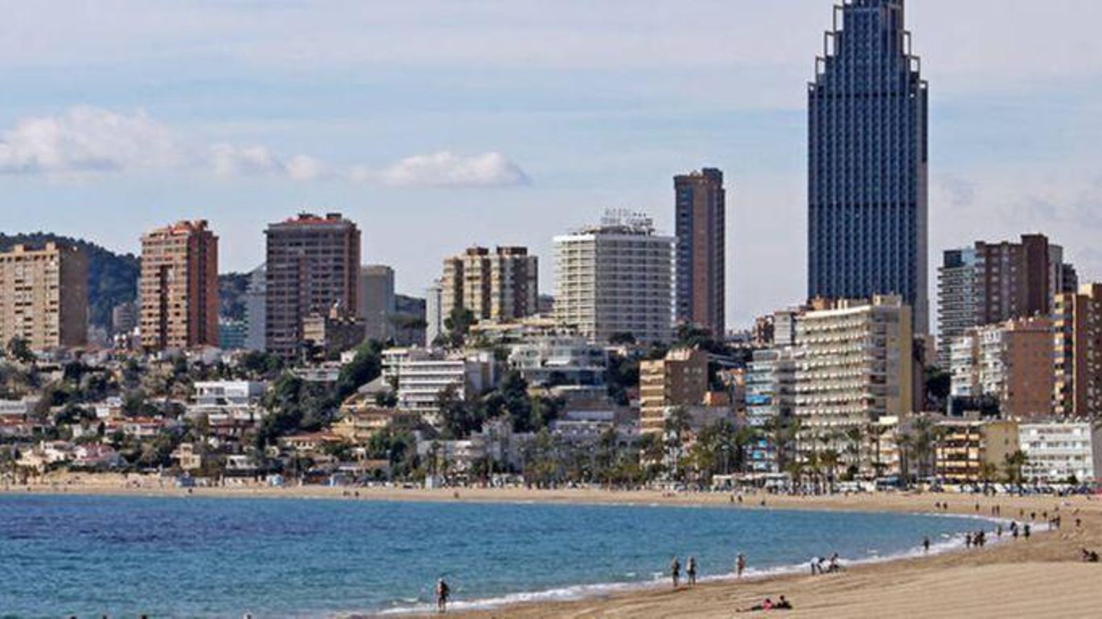 La platja de Ponent de Benidorm, en una imatge d'arxiu
