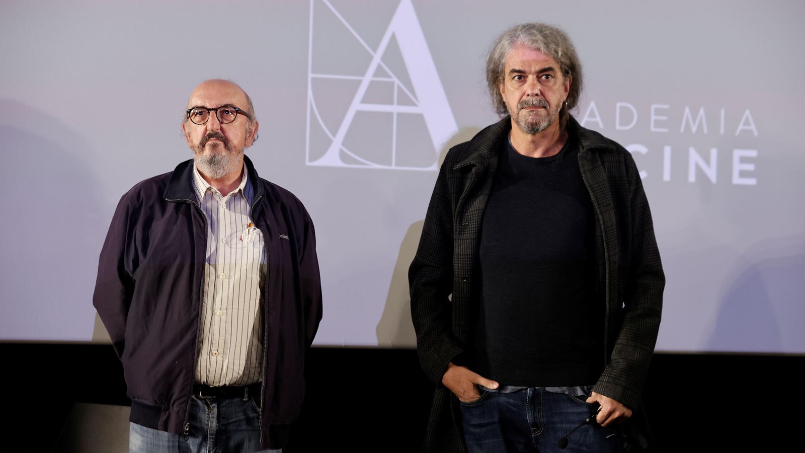 El director Fernando León de Aranoa, a la dreta, i el productor Jaume Roures després de conèixer que la seua producció competirà per un Oscar El director Fernando León de Aranoa, a la dreta, i el productor Jaume Roures després de conèixer que la seua producció competirà per un Oscar