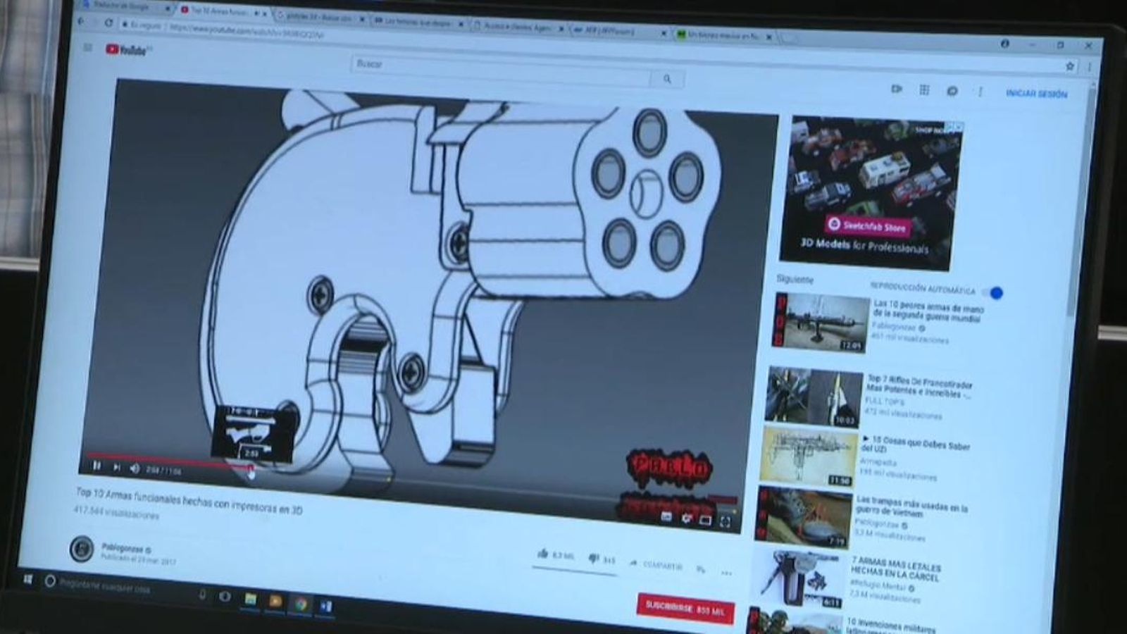 Armes de plàstic casolanes i incontrol·lades.