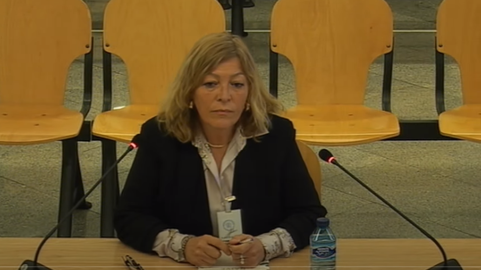 L'exdirectora general de Promoció Institucional Dora Ibars, durant la declaració