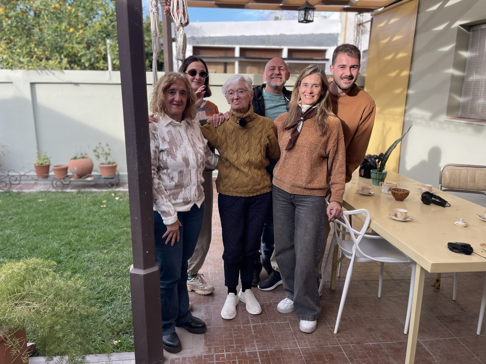 L'equip del programa amb Josefa